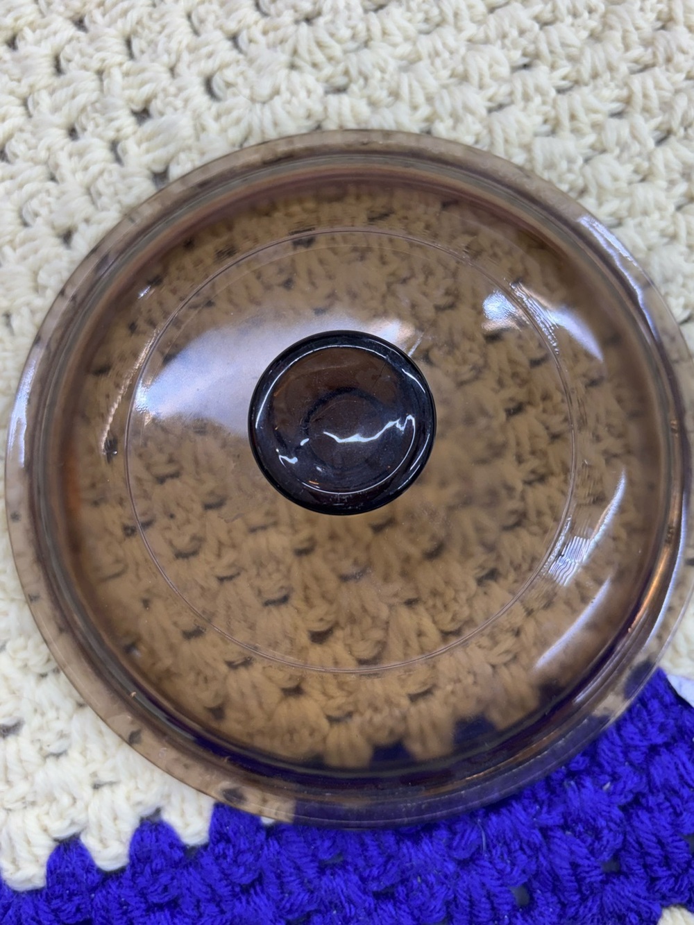 Pyrex amber brown visions lid V-1C (6.5”)